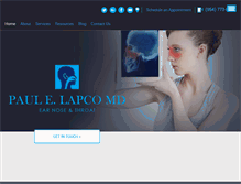 Tablet Screenshot of drlapco.com